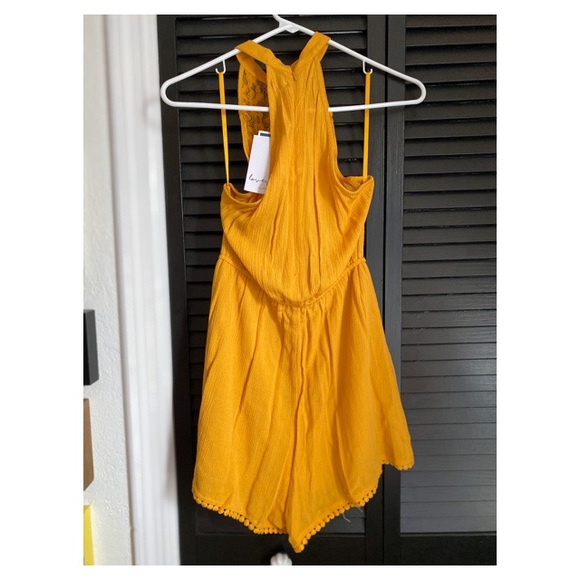 Love Fire Yellow Romper - Picture 2 of 2